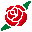 薔薇のドット絵32×32
